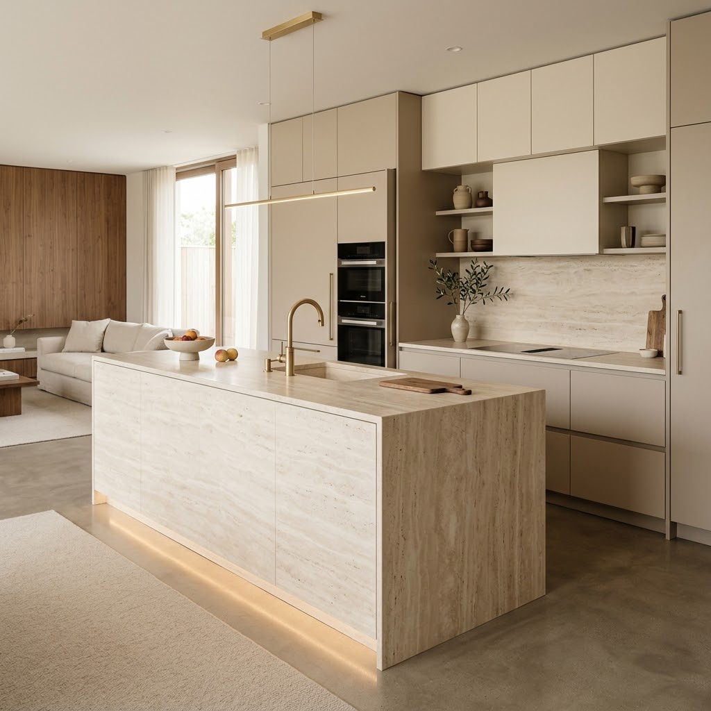 Тренды интерьера 2026 для кухни на заказ: тёплый минимализм, «тихая роскошь» и скрытые функции